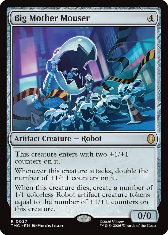 Big Mother Mouser 37/0 (Commander: Teenage Mutant Ninja Turtles)  - Surge Foil | Good Games Adelaide SA