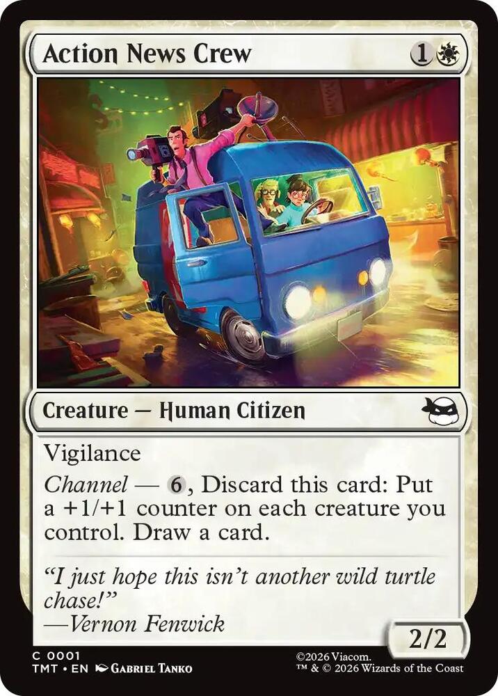 Action News Crew 1 (Teenage Mutant Ninja Turtles)  - Foil | Good Games Adelaide SA