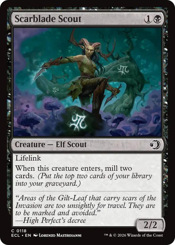 Scarblade Scout 118 (Lorwyn Eclipsed)  - Foil | Good Games Adelaide SA