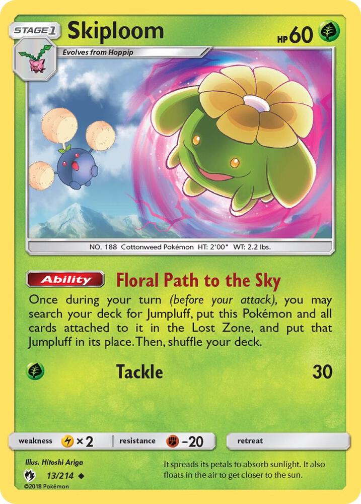 Skiploom 13/214 (SM - Lost Thunder)  | Good Games Adelaide SA