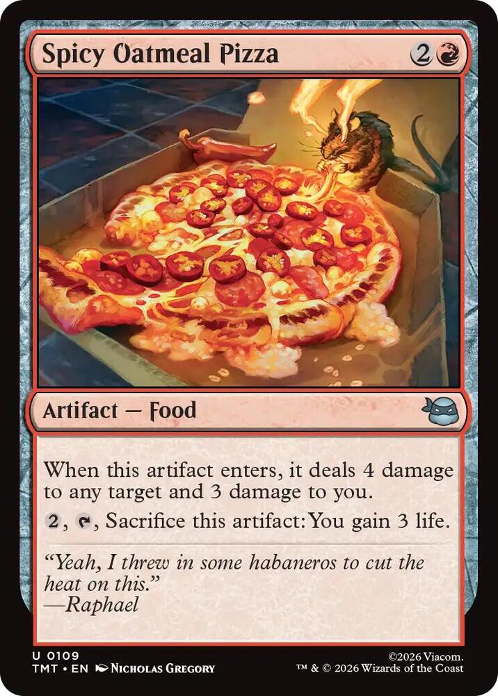 Spicy Oatmeal Pizza 109 (Teenage Mutant Ninja Turtles)  - Foil | Good Games Adelaide SA