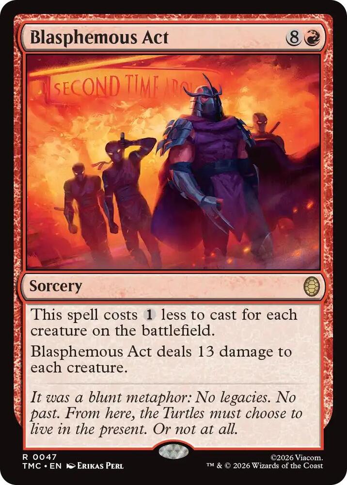 Blasphemous Act 47 (Commander: Teenage Mutant Ninja Turtles)  - Foil | Good Games Adelaide SA