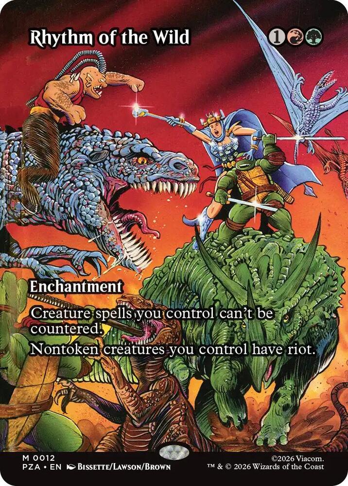 Rhythm of the Wild Borderless 12 (Teenage Mutant Ninja Turtles Source Material)  - Borderless Foil | Good Games Adelaide SA