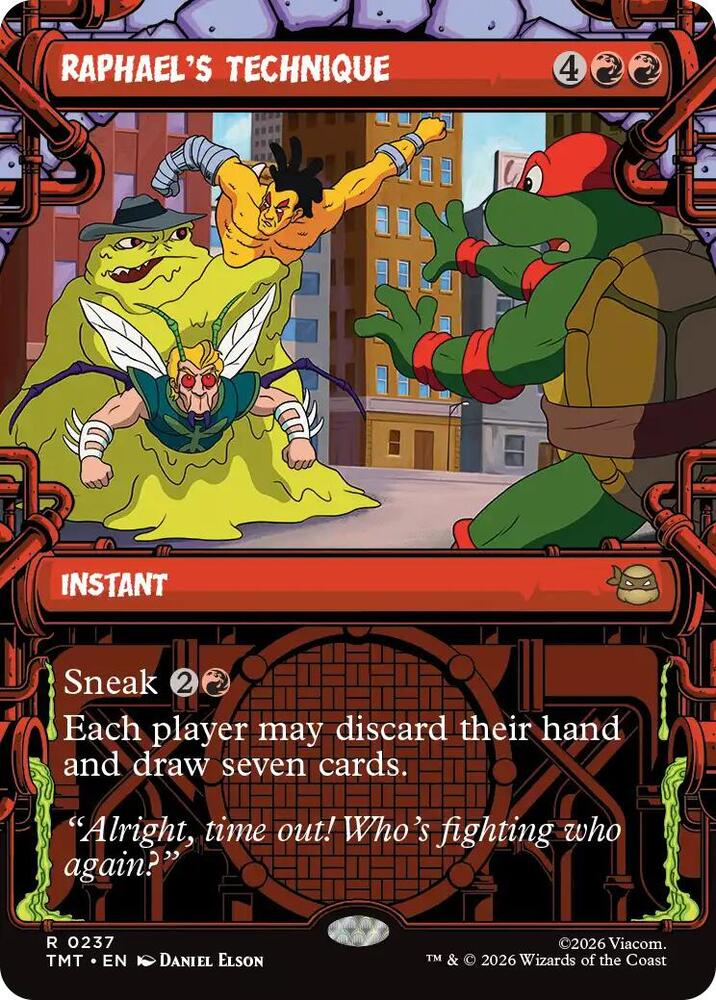 Raphael's Technique 237/260 (Teenage Mutant Ninja Turtles)  - Showcase Foil | Good Games Adelaide SA