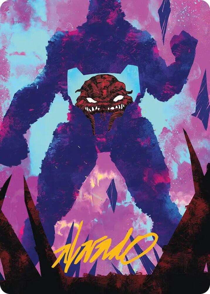 Krang Utrom Warlord Art Card Gold Stamped Signature 21 (Art Series: Teenage Mutant Ninja Turtles)  | Good Games Adelaide SA