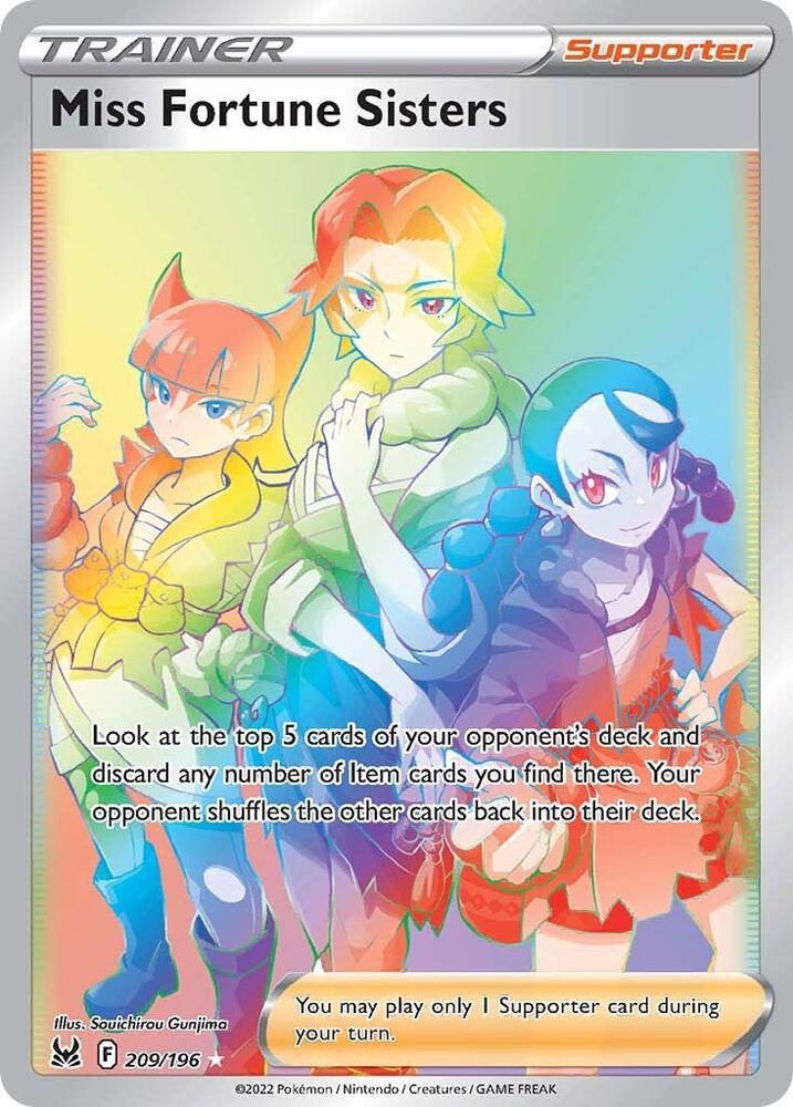 Miss Fortune Sisters Secret 209/196 (SWSH11: Lost Origin)  - Holofoil | Good Games Adelaide SA