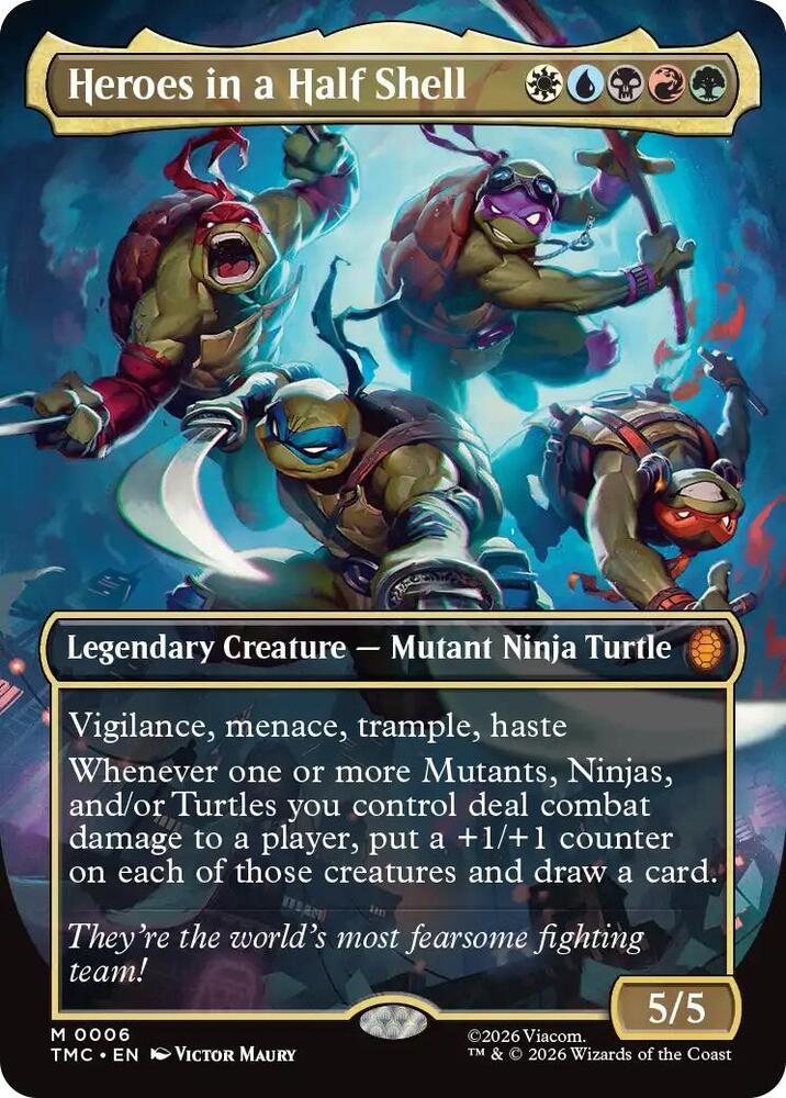 Heroes in a Half Shell  6 (Commander: Teenage Mutant Ninja Turtles)  - Foil | Good Games Adelaide SA