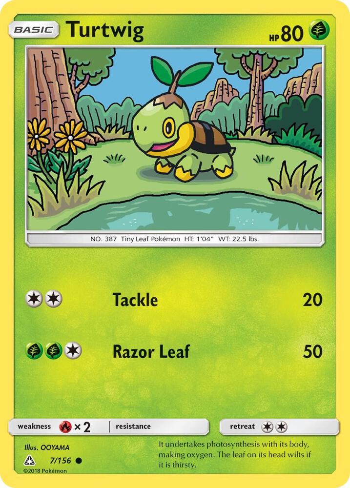 Turtwig 7/156 (SM - Ultra Prism)  | Good Games Adelaide SA