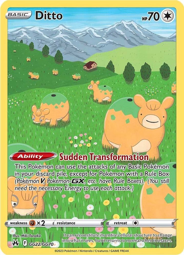 Ditto GG22/GG70 (Crown Zenith: Galarian Gallery)  - Holofoil | Good Games Adelaide SA