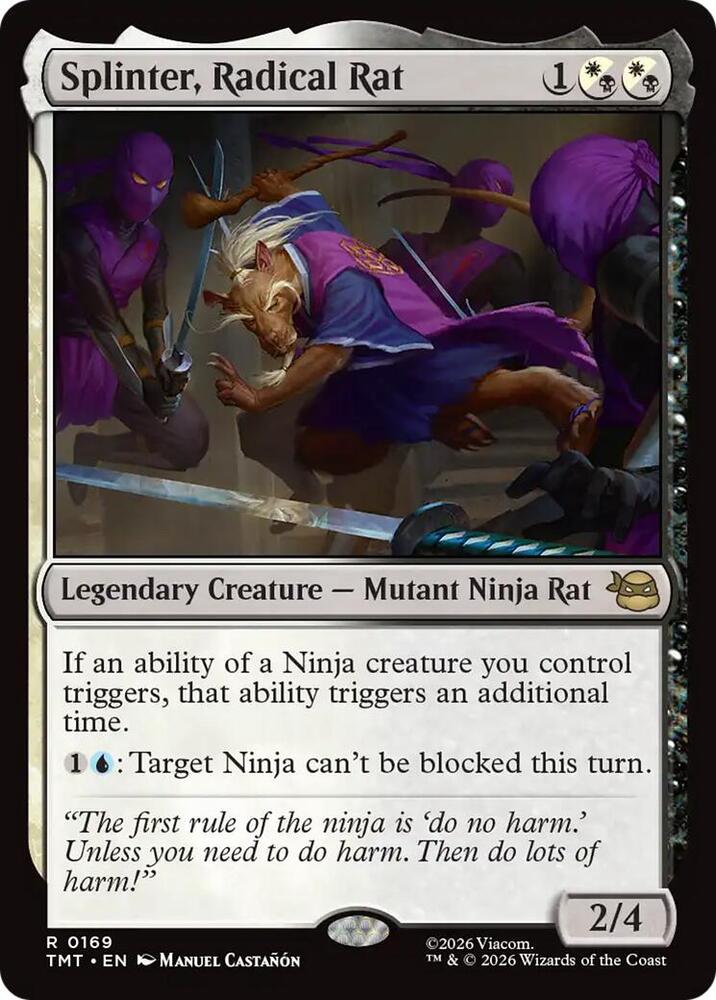 Splinter Radical Rat 169 (Teenage Mutant Ninja Turtles)  - Foil | Good Games Adelaide SA