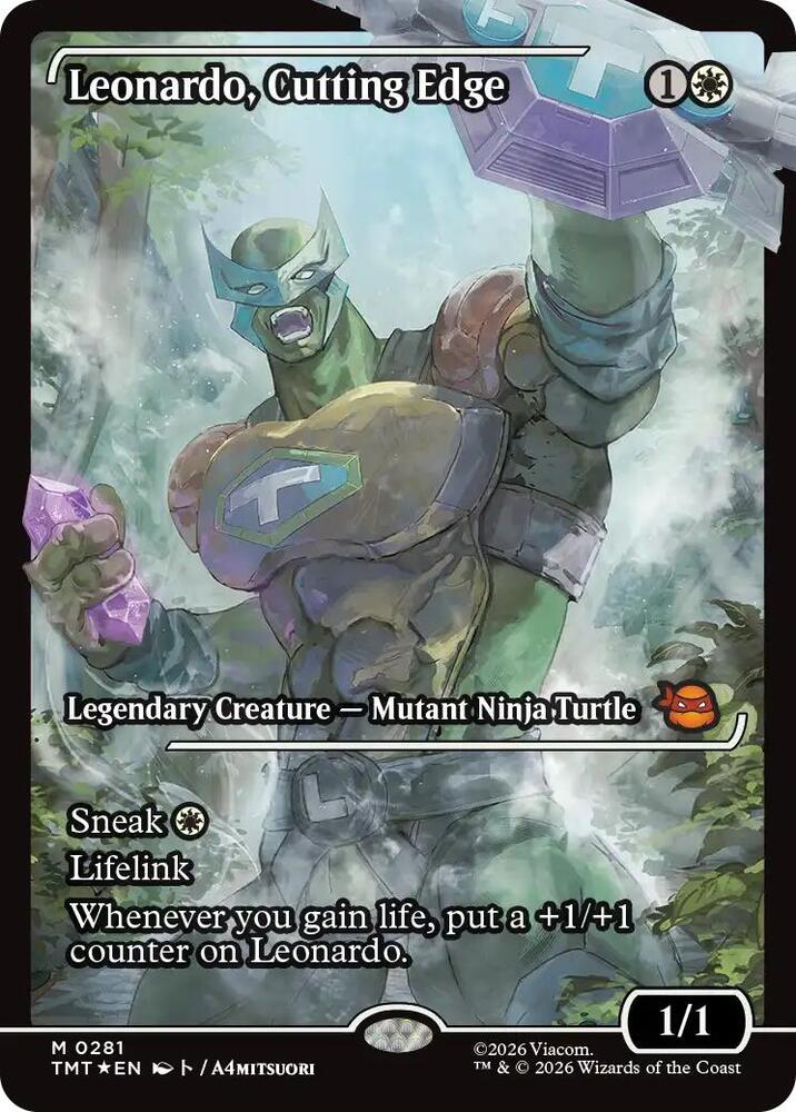 Leonardo, Cutting Edge 281 (Teenage Mutant Ninja Turtles)  - Foil | Good Games Adelaide SA