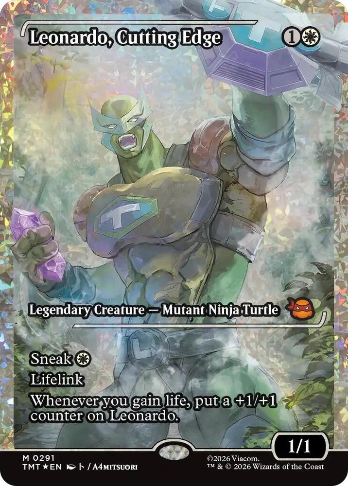 Leonardo, Cutting Edge 291 (Teenage Mutant Ninja Turtles)  - Foil | Good Games Adelaide SA