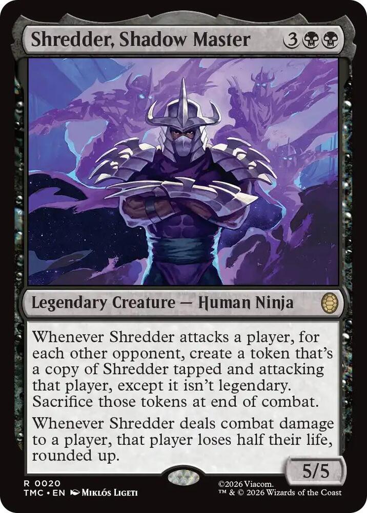 Shredder Shadow Master 20 (Commander: Teenage Mutant Ninja Turtles)  - Foil | Good Games Adelaide SA