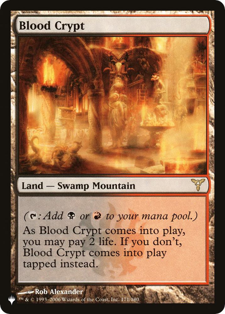 Blood Crypt 171/180 (The List Reprints)  | Good Games Adelaide SA