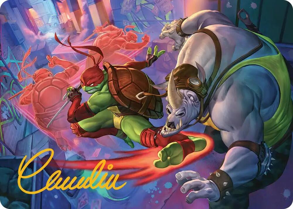 Super Combo Art Card Gold Stamped Signature 44 (Art Series: Teenage Mutant Ninja Turtles)  | Good Games Adelaide SA