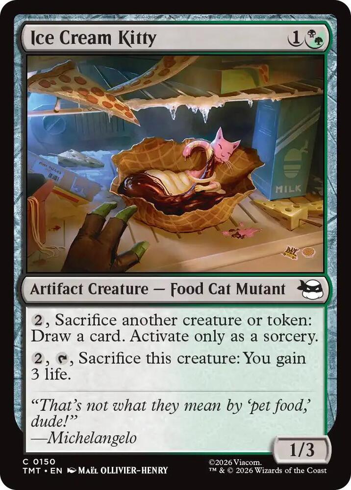 Ice Cream Kitty 150 (Teenage Mutant Ninja Turtles)  - Foil | Good Games Adelaide SA
