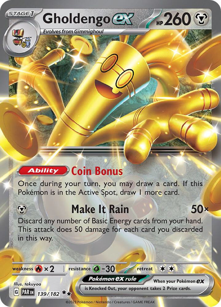 Gholdengo ex 139 182 139/182 (SV04: Paradox Rift)  - Holofoil | Good Games Adelaide SA