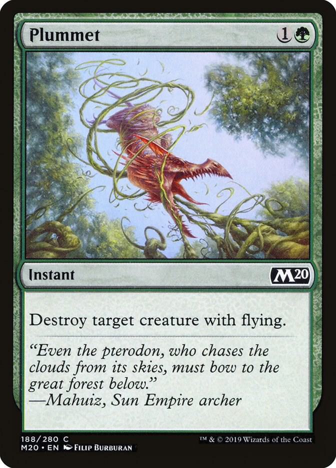 Plummet 188 (Core Set 2020)  - Foil | Good Games Adelaide SA