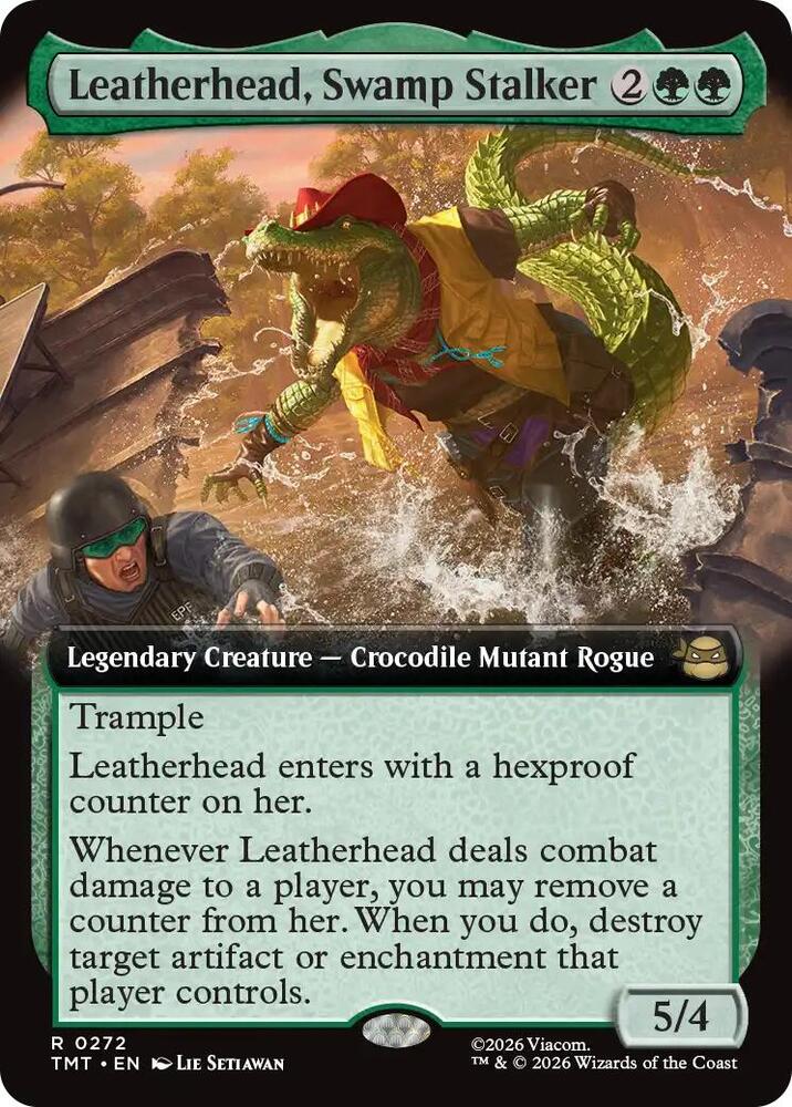 Leatherhead Swamp Stalker Extended Art 272/260 (Teenage Mutant Ninja Turtles)  - Extended Art | Good Games Adelaide SA