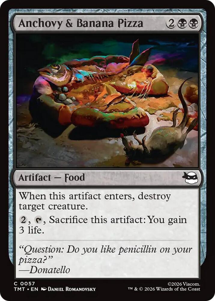 Anchovy and Banana Pizza 57 (Teenage Mutant Ninja Turtles)  - Foil | Good Games Adelaide SA