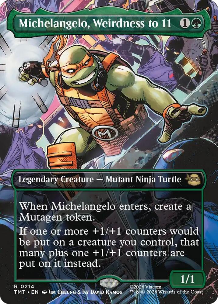 Michelangelo, Weirdness to 11 214 (Teenage Mutant Ninja Turtles)  - Foil | Good Games Adelaide SA