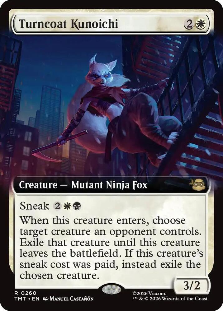 Turncoat Kunoichi 260/260 (Teenage Mutant Ninja Turtles)  - Extended Art  | Good Games Adelaide SA