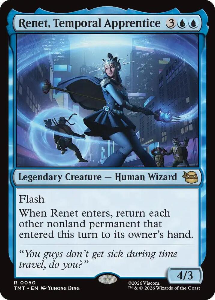 Renet, Temporal Apprentice 50 (Teenage Mutant Ninja Turtles)  - Foil | Good Games Adelaide SA