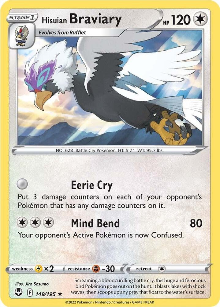 Hisuian Braviary 149/195 (SWSH12: Silver Tempest)  | Good Games Adelaide SA