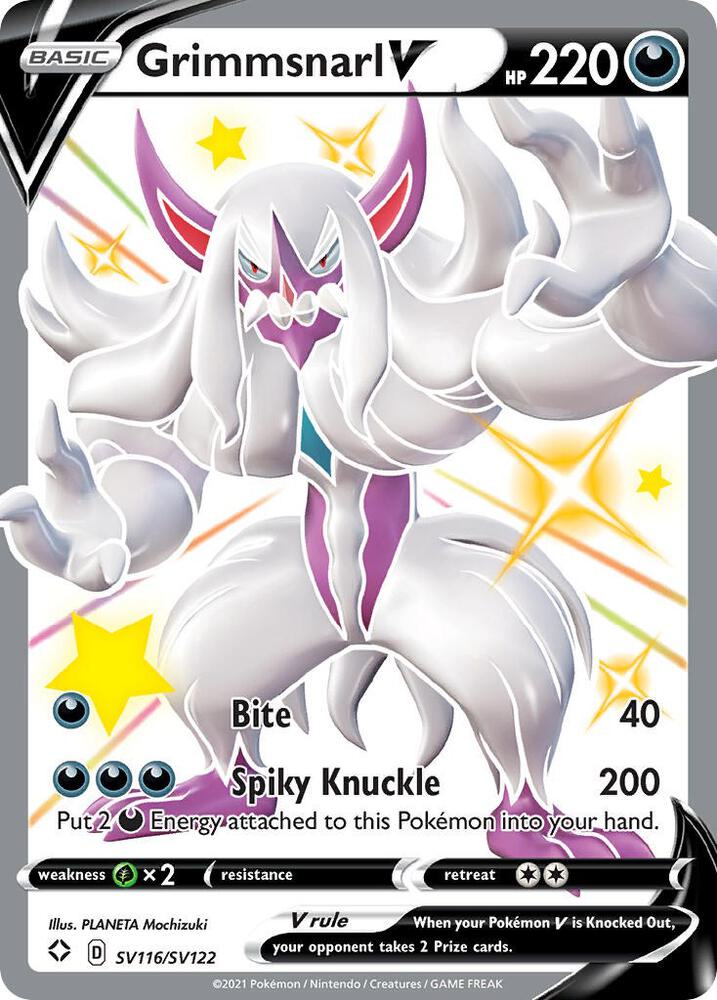 Grimmsnarl V SV116/SV122 (Shining Fates: Shiny Vault)  - Holofoil | Good Games Adelaide SA