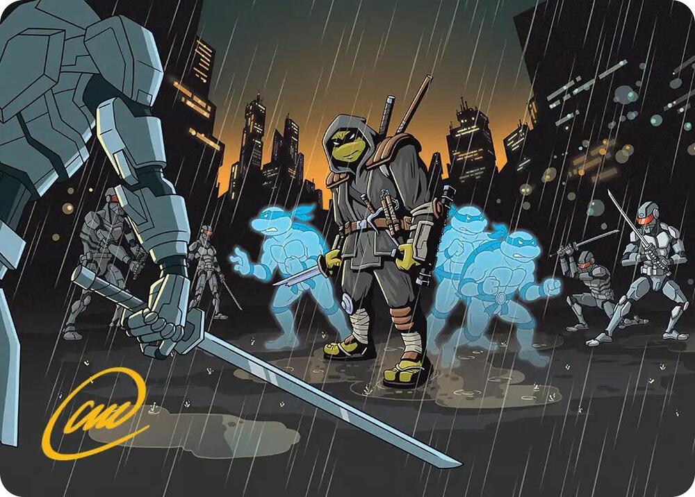 The Last Ronins Technique Art Card Gold Stamped Signature 23 (Art Series: Teenage Mutant Ninja Turtles)  | Good Games Adelaide SA