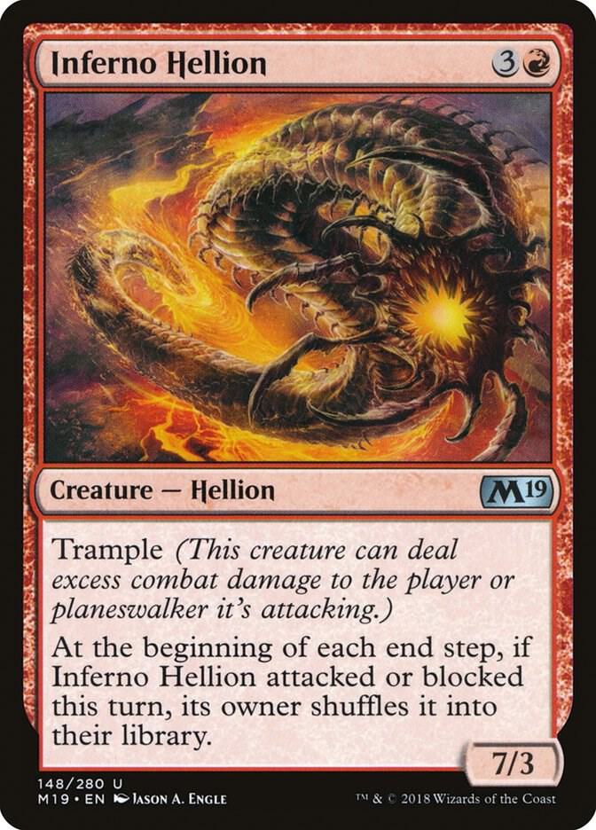 Inferno Hellion 148 (Core Set 2019)  - Foil | Good Games Adelaide SA