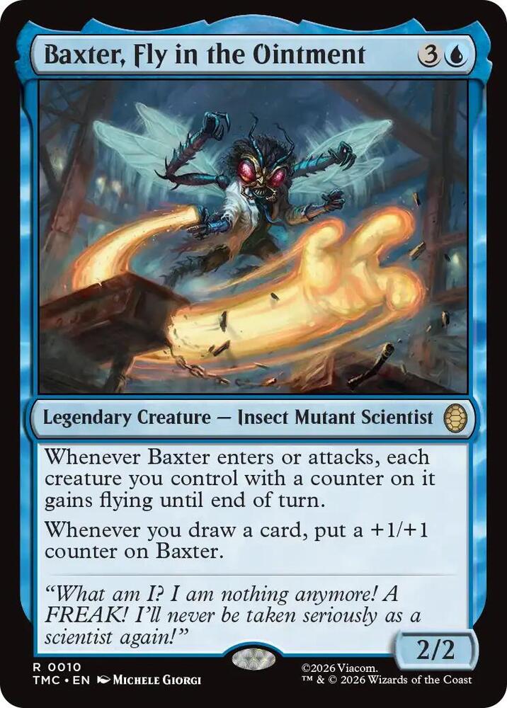 Baxter Fly in the Ointment 10 (Commander: Teenage Mutant Ninja Turtles)  - Surge Foil | Good Games Adelaide SA