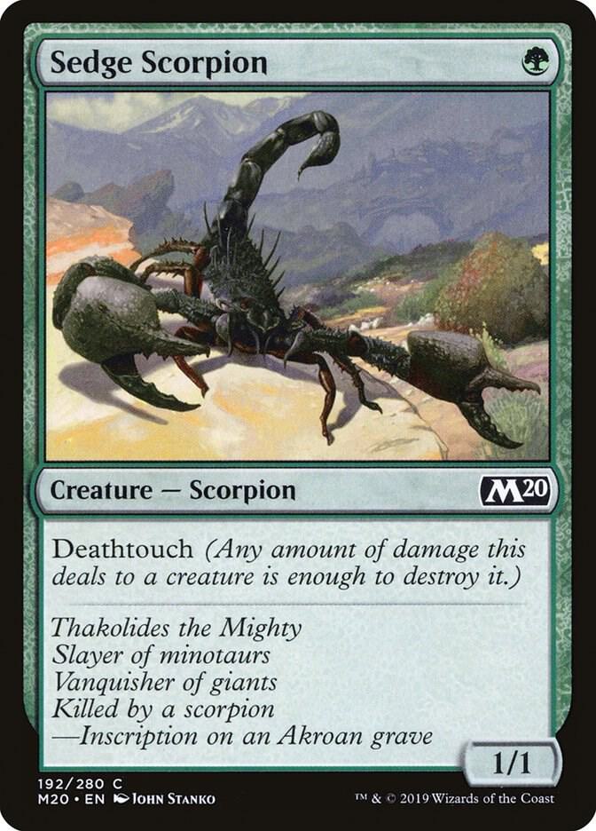 Sedge Scorpion 192 (Core Set 2020)  - Foil | Good Games Adelaide SA