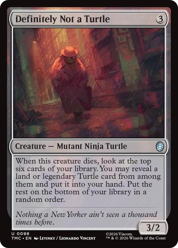 Definitely Not a Turtle 98 (Commander: Teenage Mutant Ninja Turtles)  | Good Games Adelaide SA