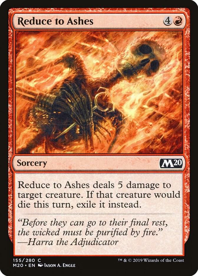 Reduce to Ashes 155 (Core Set 2020)  | Good Games Adelaide SA