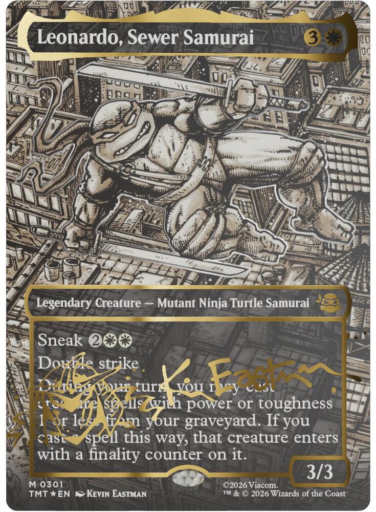 Leonardo, Sewer Samurai 301 (Teenage Mutant Ninja Turtles)  - Foil | Good Games Adelaide SA