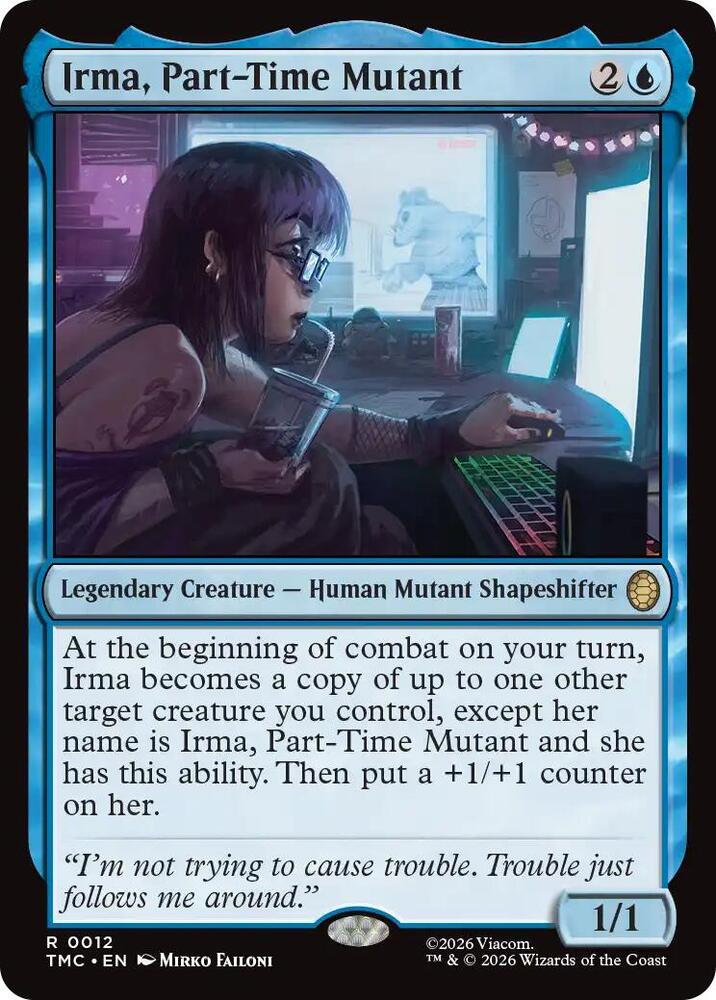 Irma Part Time Mutant 12 (Commander: Teenage Mutant Ninja Turtles)  - Foil | Good Games Adelaide SA