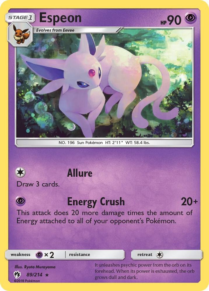 Espeon 89/214 (SM - Lost Thunder)  | Good Games Adelaide SA
