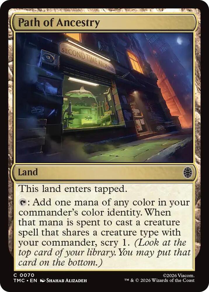 Path of Ancestry 70/0 (Commander: Teenage Mutant Ninja Turtles)  - Surge Foil | Good Games Adelaide SA