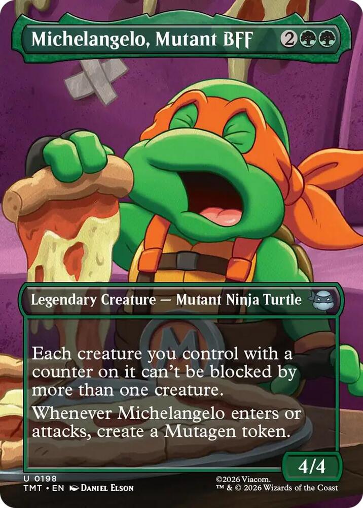 Michelangelo Mutant BFF Borderless 198 (Teenage Mutant Ninja Turtles)  - Borderless  | Good Games Adelaide SA