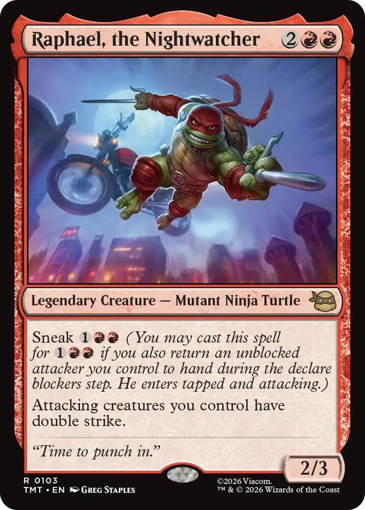 Raphael the Nightwatcher 103 (Teenage Mutant Ninja Turtles)  - Foil | Good Games Adelaide SA