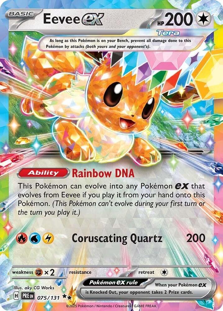 Eevee ex 075 131 075/131 (SV: Prismatic Evolutions)  - Holofoil | Good Games Adelaide SA