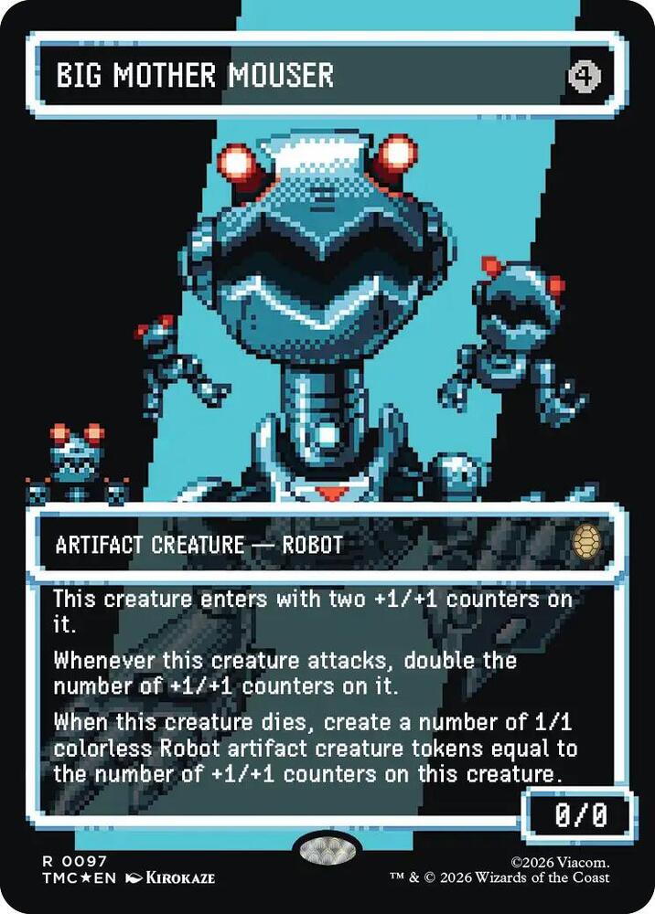 Big Mother Mouser Borderless  97/0 (Commander: Teenage Mutant Ninja Turtles)  - Surge Foil | Good Games Adelaide SA