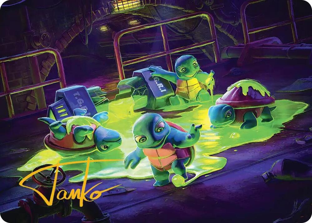 The Ooze Art Card Gold Stamped Signature 18 (Art Series: Teenage Mutant Ninja Turtles)  | Good Games Adelaide SA