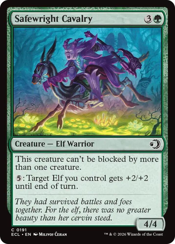 Safewright Cavalry 191 (Lorwyn Eclipsed)  - Foil | Good Games Adelaide SA