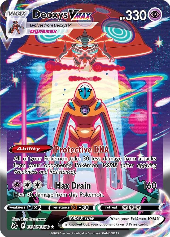 Deoxys VMAX GG45/GG70 (Crown Zenith: Galarian Gallery)  - Holofoil | Good Games Adelaide SA