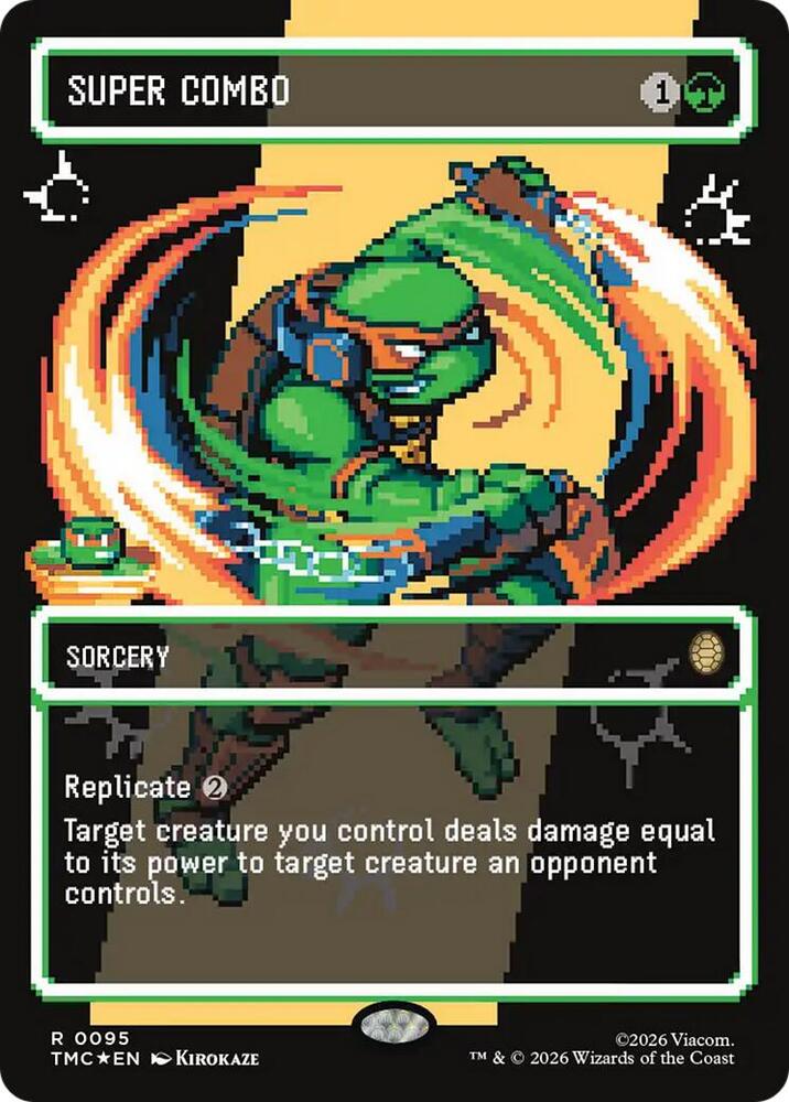 Super Combo Borderless Surge Foil 95 (Commander: Teenage Mutant Ninja Turtles)  - Foil | Good Games Adelaide SA