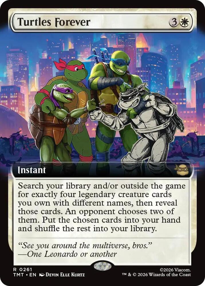 Turtles Forever 261/260 (Teenage Mutant Ninja Turtles)  - Extended Art Foil | Good Games Adelaide SA