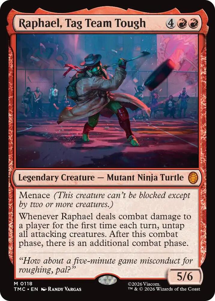Raphael Tag Team Tough 118 (Commander: Teenage Mutant Ninja Turtles)  | Good Games Adelaide SA