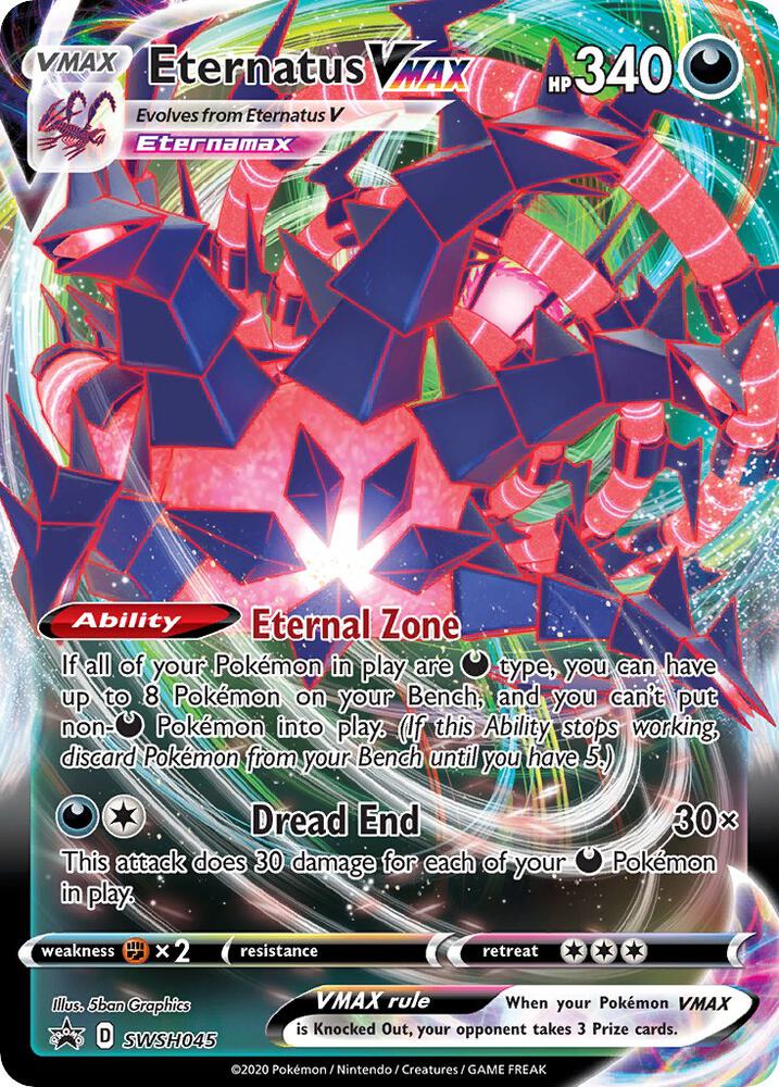 Eternatus VMAX SWSH045 (SWSH: Sword & Shield Promo Cards)  - Holofoil | Good Games Adelaide SA